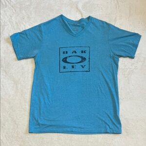 Oakley Blue Short Sleeve Men's Basic Tee Size Large Casual Gorpore Utility Shirt
